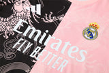 Ensemble Maillot Short Real Madrid Homme/Enfant 2025 2026 Noir Rose Edition Limitée 3