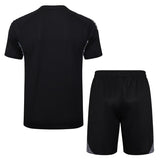 Ensemble Maillot Short Real Madrid Homme/Enfant 2025 2026 Noir Sombre 2