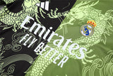 Ensemble Maillot Short Real Madrid Homme/Enfant 2025 2026 Noir Vert Edition Limitée 3