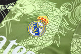 Ensemble Maillot Short Real Madrid Homme/Enfant 2025 2026 Noir Vert Edition Limitée 4