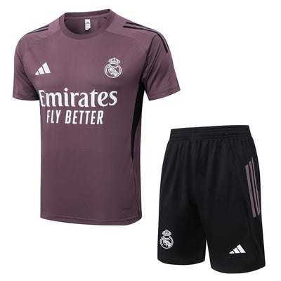 Ensemble Maillot Short Real Madrid Homme/Enfant 2025 2026 Rose