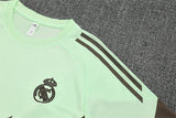 Ensemble Maillot Short Real Madrid Homme/Enfant 2025 2026 Vert Ciel Kaki 4