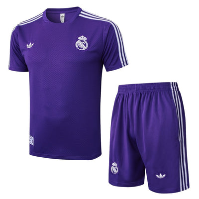 Ensemble Maillot Short Real Madrid Homme/Enfant 2025 2026 Violet