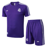 Ensemble Maillot Short Real Madrid Homme/Enfant 2025 2026 Violet 1