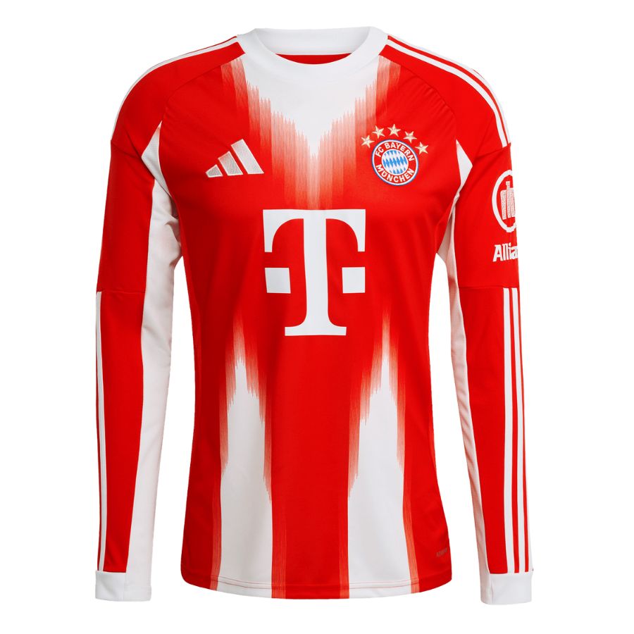 Maillot Bayern Munich Domicile Manches Longues Homme 2025 2026 Rouge | Foot Sport