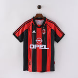 Maillot AC Milan Retro Vintage 1998-1999 Domicile Homme | Foot Sport 1