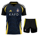 Maillot Ronaldo Al Nassr Kit Enfant Exterieur 2024-2025 Noir 4