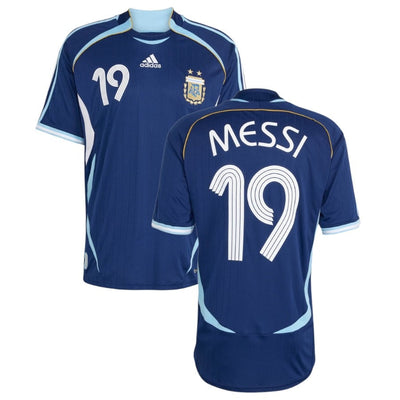 Maillot Argentine Messi Adidas Exterieur Homme 2006
