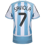 Maillot Argentine Saviola Adidas Domicile Homme 2006 3
