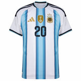 Maillot Argentine Mac Allister 3 étoiles Domicile Homme 2026 2027 3
