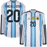 Maillot Argentine Homme Domicile Manches Longues Coupe du Monde 2026 2027 | 5
