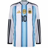 Maillot Argentine Messi 3 étoiles Homme Domicile Manches Longues 2026 2027 2