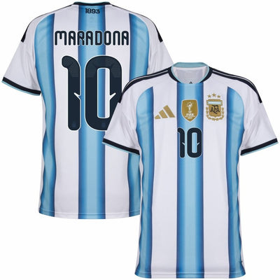 Maillot Argentine Maradona 3 étoiles Domicile Homme 2026 2027