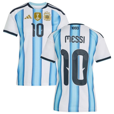 Maillot Argentine Messi 3 étoiles Domicile 2026 2027 Femme