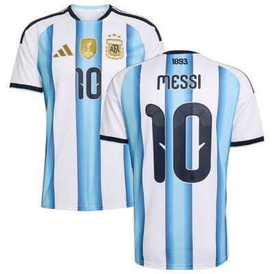 Maillot Argentine Messi 3 étoiles Domicile Homme Coupe du Monde 2026 2027