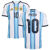 Maillot Argentine Messi 3 étoiles Domicile Homme Coupe du Monde 2026 2027 1