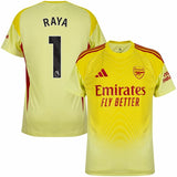 Maillot Arsenal Raya Domicile Gardien Jaune Homme 2025 2026 1
