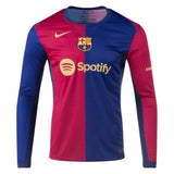 Maillot Barcelone Manches Longues Domicile Homme 2024 2025 | Foot Sport 1