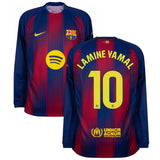 Maillot Lamine Yamal Barca Manches Longues Domicile Homme 2025 2026 1