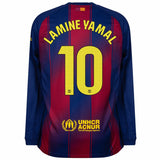 Maillot Lamine Yamal Barca Manches Longues Domicile Homme 2025 2026 2