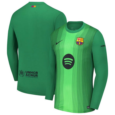 Maillot Barcelone Gardien Homme Manches Longues 2025 2026 Vert | Foot Sport