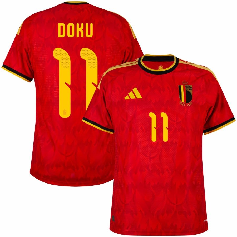Maillot Belgique Doku Domicile Coupe du Monde 2026 2027 Homme