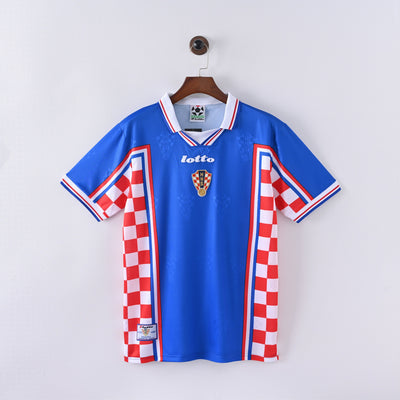 Maillot Croatie Retro Vintage 1998 Exterieur Homme
