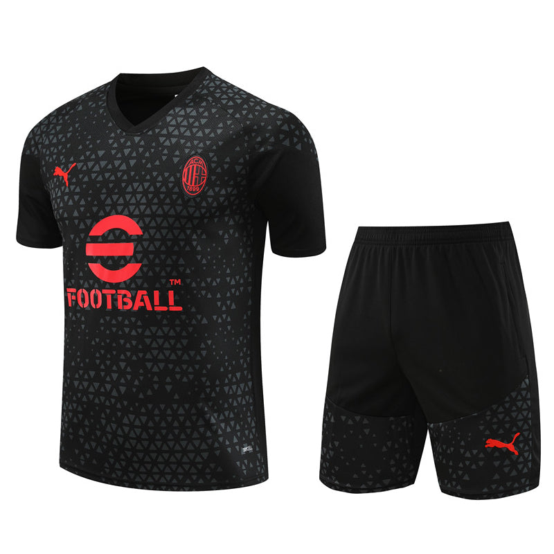 Maillot Training Milan AC Noir Homme/Enfant 2023-2024 | Foot Sport