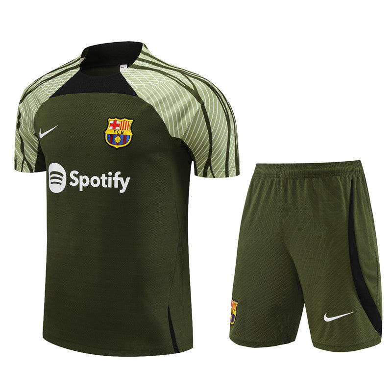 Maillot Training Barcelone Vert Homme/Enfant 2023-2024 | Foot Sport