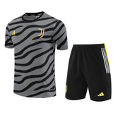 Maillot Training Juventus Gris Rayures Homme/Enfant 2023-2024 | Foot Sport 1