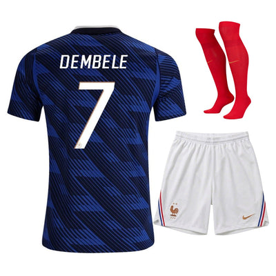 Nouveau Maillot Kit Enfant France Dembele Domicile Coupe du Monde 2026
