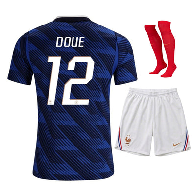 Nouveau Maillot Kit Enfant France Doue Domicile Coupe du Monde 2026