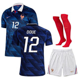 Nouveau Maillot Kit Enfant France Doue Domicile Coupe du Monde 2026 1