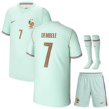 Nouveau Maillot Kit Enfant France Dembele Exterieur Vert Coupe du Monde 2026 1