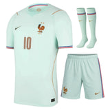Nouveau Maillot Kit Enfant France Mbappe Exterieur Vert Coupe du Monde 2026 3