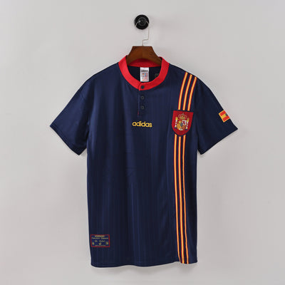 Maillot Espagne Retro Vintage 1996 Exterieur Homme