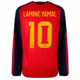 Maillot Espagne Lamine Yamal 10 Homme Domicile Manches Longues 2026 2027 2