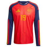 Maillot Espagne Lamine Yamal 19 Homme Domicile Manches Longues 2026 2027 3