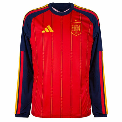 Maillot Espagne Homme Domicile Manches Longues Coupe du Monde 2026 2027