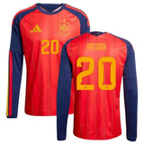 Maillot Espagne Homme Domicile Manches Longues Coupe du Monde 2026 2027 4