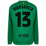 Maillot Barcelone Joan Garcia Gardien Homme Manches Longues 2025 2026 Vert 2