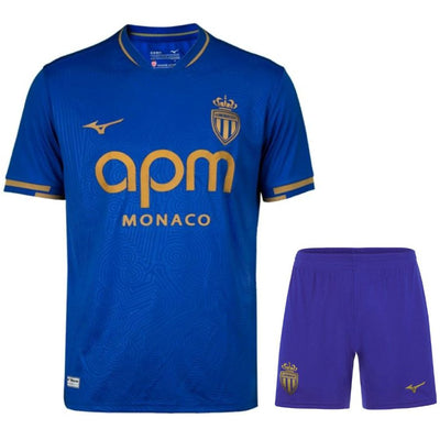 Maillot AS Monaco Enfant Exterieur 2025 2026 Bleu | Foot Sport