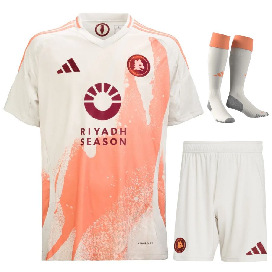 Maillot Kit Enfant AS Roma Exterieur 2024 2025 | Foot Sport