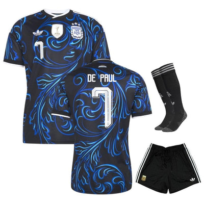 Maillot Argentine De Paul 3 étoiles Enfant Exterieur 2026 2027