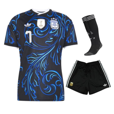 Maillot Argentine De Paul 3 étoiles Enfant Exterieur 2026 2027
