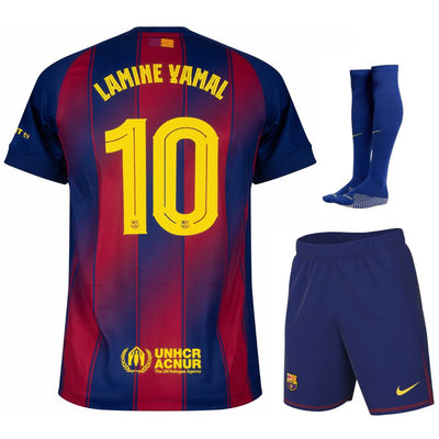 Maillot Kit Enfant Barca Lamine Yamal 10 Domicile 2025 2026 | Foot Sport