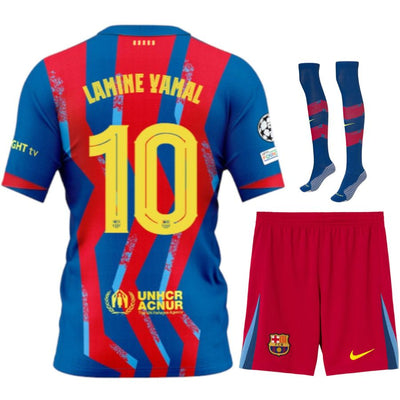 Maillot Kit Enfant Barca Lamine Yamal 10 Fourth 2025 2026 | Foot Sport