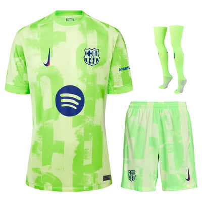 Maillot Kit Enfant Barcelone Third 2024 2025 Vert | Foot Sport