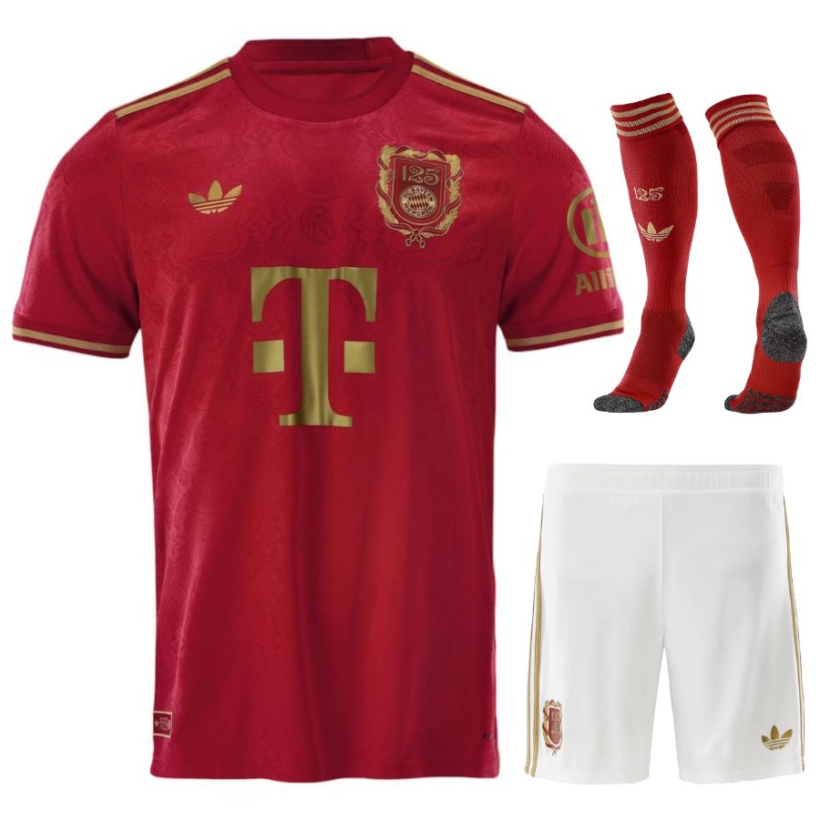 Maillot Bayern Munich Kit Enfant 125 ans Anniversaire 2024 2025 Rouge | Foot Sport