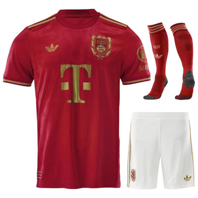 Maillot Bayern Munich Kit Enfant 125 ans Anniversaire 2024 2025 Rouge | Foot Sport